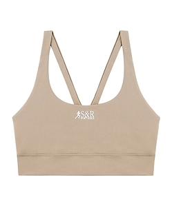 Sporty & Rich Logo Detailed Sleeveless Sports Bra