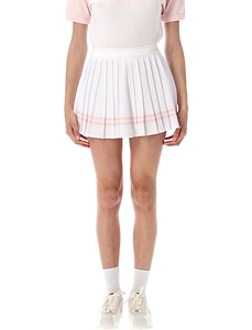 Sporty & Rich Vendome Script Pleated Skirt
