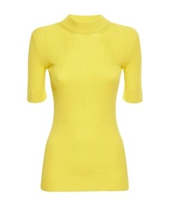 High-Neck Knitted Pullover