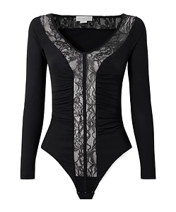 Lace Patchwork Bodysuit