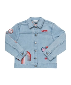 Logo Denim Coat