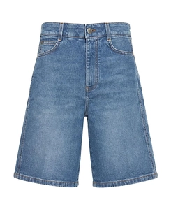 Logo Denim Shorts
