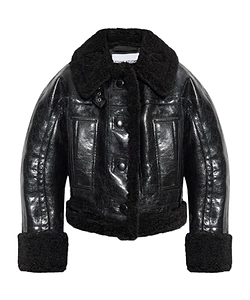 Stand Studio Aby Shearling Trim Jacket