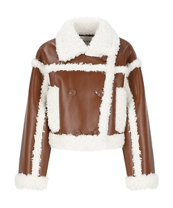 Stand Studio Double-Breasted Cropped Jacket