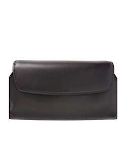 Curved Leather Clutch