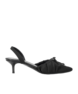 Alba High-Heeled Sandals With Bow Embellishment