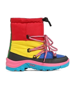 Multicolored Logo Snow Boots