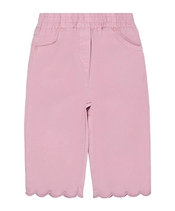 Stella Mccartney Kids Elasticated Waistband Scalloped-Hem Trousers