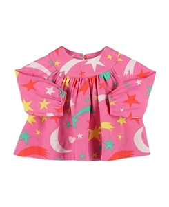Round-Neck Printed Blouse