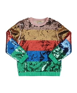 Sequined Long-Sleeved Sweater