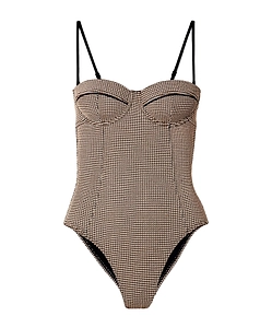 Maeve Plaid Underwire Swimsuit
