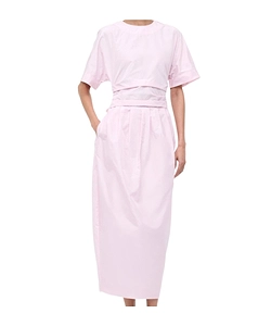 Michelina Tie-Waist Midi Dress
