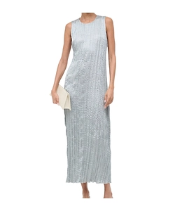 Mizu Dress Silver Sage Plisse