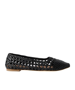 Nell Woven Leather Ballet Flats