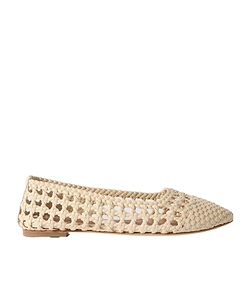 Nell Woven Leather Ballet Flats