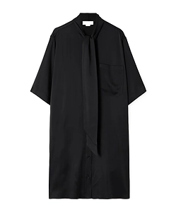 Stella Mccartney Dhort-Sleeved Tie-Fastened Dress