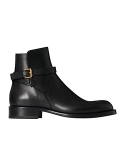 Nobilis Buckle Leather Ankle Boots