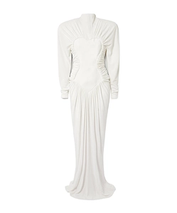 Stella Mccartney Gathered-Detail Floor Length Dress