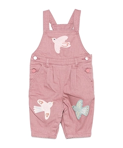 Stella Mccartney Kids Bird-Embroidered Buttoned Dungarees