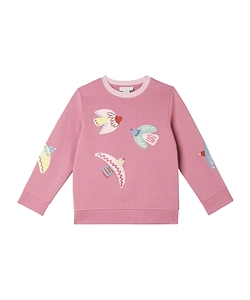 Stella Mccartney Kids Birds Embroidered Crewneck Seatshirt
