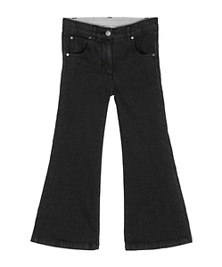 Stella Mccartney Kids Button Detailed Flared Jeans