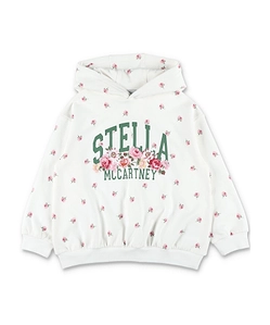 Stella Mccartney Kids Floral-Printed Long Sleeved Hoodie