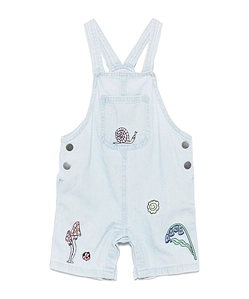 Stella Mccartney Kids Graphic Embroidered Denim Dungarees
