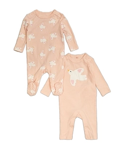 Stella Mccartney Kids Graphic Printed Two Pack Sleepsuits
