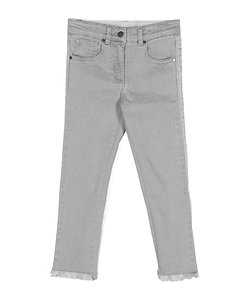 Stella Mccartney Kids Frayed Hem Skinny Jeans