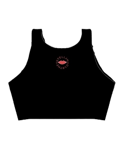 Stella Mccartney Kids Lips-Printed Cropped Sleeveless Top