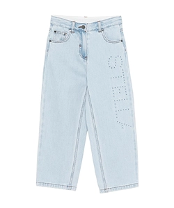 Stella Mccartney Kids Logo Embroidered Jeans