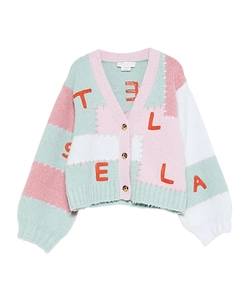 Stella Mccartney Kids Logo Embroidered Cardigan