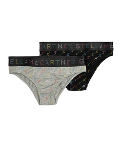 Stella Mccartney Kids Logo Waistband Pack Of Two Briefs