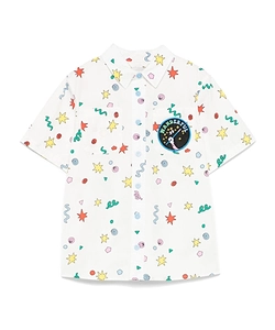 Stella Mccartney Kids Patterned Short Sleeve Shirt