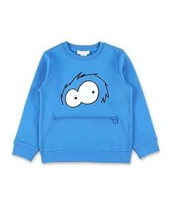Stella Mccartney Kids Monster-Face Printed Crewneck Sweatshirt