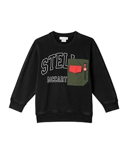 Stella Mccartney Kids Pocket-Patch Crewneck Sweatshirt