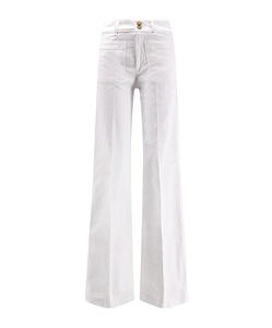 The Seafarer Flared Patch-Pocket Jeans