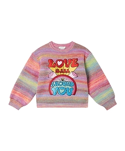 Stella Mccartney Kids Striped Crewneck Jumper