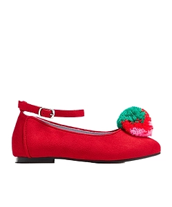 Stella Mccartney Kids Strawberry Detailed Ballerina Shoes