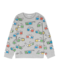 Stella Mccartney Kids Sunglasses Printed Crewneck Sweatshirt