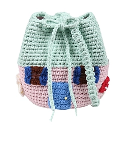 Stella Mccartney Kids Toadstool House Crocheted Crossbody Bag
