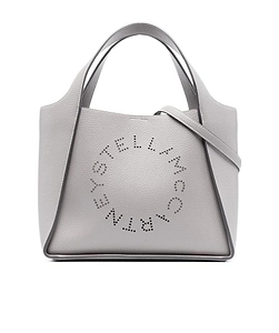 Stella Mccartney Logo Perforated Shoulder Bag