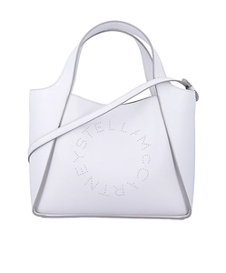 Stella Mccartney Logo Studded Top Handle Bag