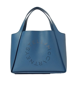 Stella Mccartney Logo Perforated Tote Bag