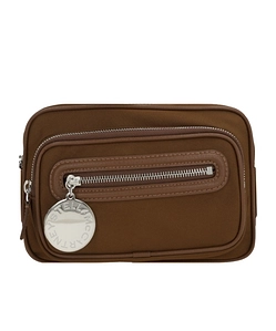 Stella Mccartney Logo-Plaque Zipped Crossbody Bag