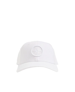 Stone Island Junior Compass-Motif Curved Peak Baseball Cap