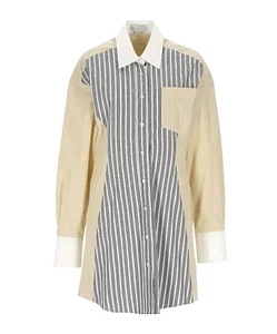 Stella Mccartney Panelled Stripe Shirt Dress