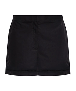 Theory City Poplin Eyelet Shorts