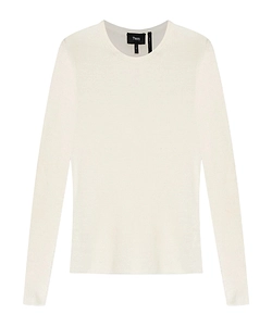 Theory Fitted Long Sleeved Knitted Top