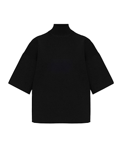 Theory High Neck Straight Hem Top